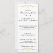 Sophistische uitnodiging voor 50-jarig jubileumfee (Achterkant)