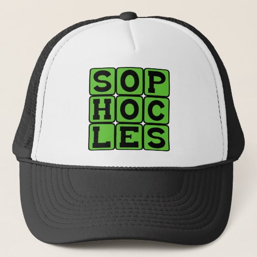 Sophocles, Grieks Treurspeldichter Trucker Pet (Voorkant)
