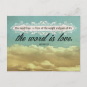 Sophocles Inspirerend Quote "Liefde" Briefkaart (Voorkant)