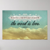 Sophocles Inspirerend Quote "Liefde" Poster (Voorkant)