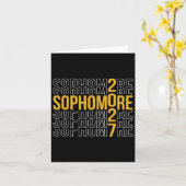 Sophomore 2027 Terug naar school Eerste dag van de Kaart (Gele Bloem)