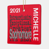 Sophomore Extraordinaire CUSTOM Keramisch Ornament (Links)