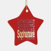 Sophomore Extraordinaire Keramisch Ornament (Rechts)