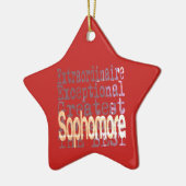 Sophomore Extraordinaire Keramisch Ornament (Links)