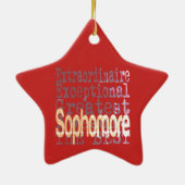 Sophomore Extraordinaire Keramisch Ornament (Achterkant)