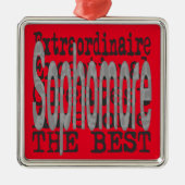 Sophomore Extraordinaire Metalen Ornament (Voorkant)