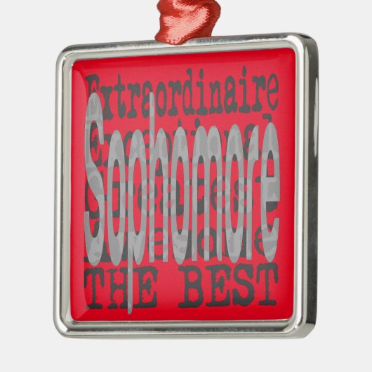 Sophomore Extraordinaire Metalen Ornament (Links)