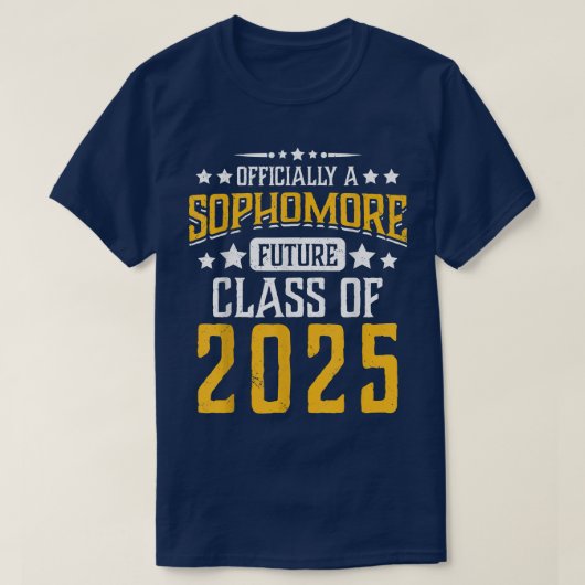 Sophomore Future Class Of 2025 Fun 10th Grade Back T-shirt (Design voorkant)