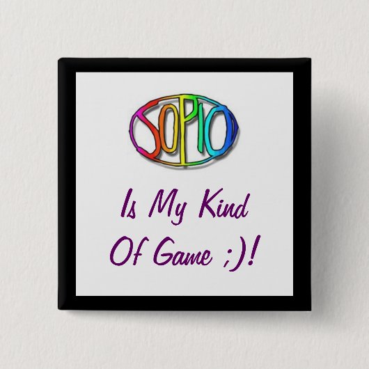 Sopio Fan Badge Vierkante Button 5,1 Cm (Voorkant)