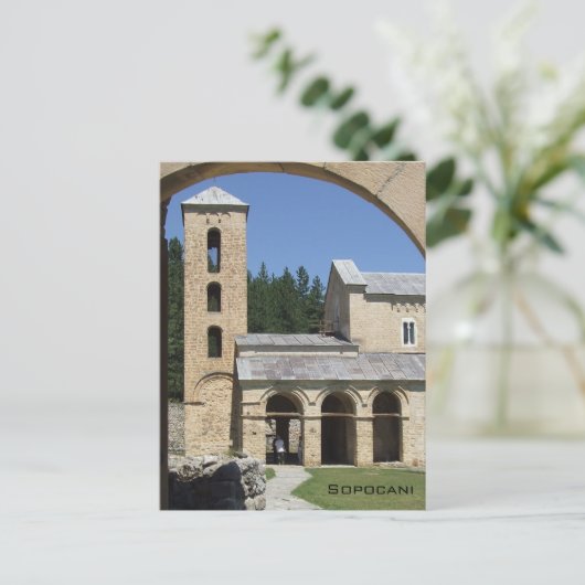 Sopocani-klooster Briefkaart (Staand voorkant)
