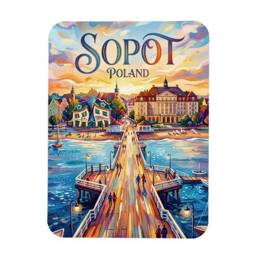 Sopot Polen Magneet (Verticaal)