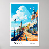 Sopot Polen Reizen  Illustratie Poster (Voorkant)