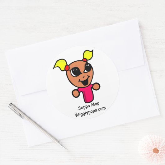 Soppa Mop, Wigglypops.com Sticker (Envelop)
