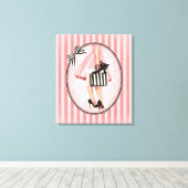 Sopping in de jaren vijftig canvas afdruk (Insitu (Houten vloer))