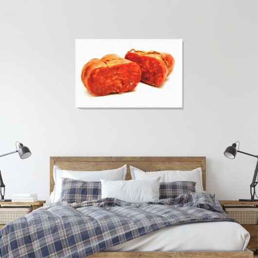 Soppressata di Calabria Canvas Afdruk (Insitu (Slaapkamer))