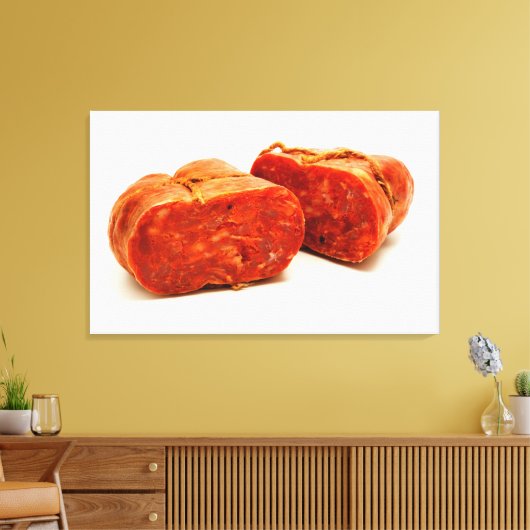 Soppressata di Calabria Canvas Afdruk (Insitu (Woonkamer))