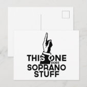 Sopraan Spul - Grappige Sopraan Muziek Briefkaart (Voorkant / Achterkant)