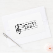 Sopraan Zanger Musical Sticker (Envelop)