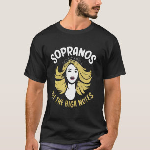 Sopraan Zanger Stemomvang Vocalist Stem Zingen T-shirt