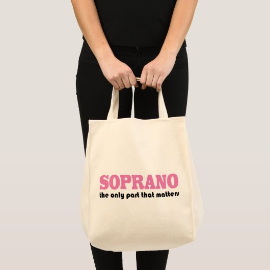 Soprano het enige deel dat van belang is tote bag (Voorkant (product))