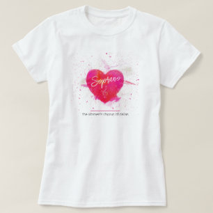 Soprano Musical Heart Singing Part T-shirt