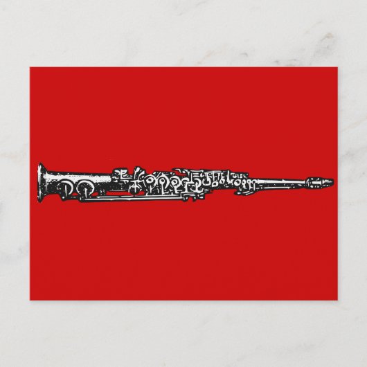 Soprano Sax Briefkaart (Voorkant)