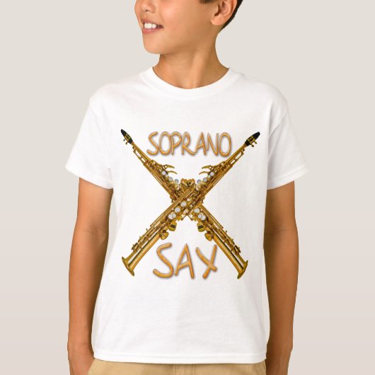 Soprano Sax T-shirt (Voorkant)