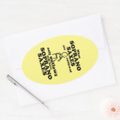 Soprano Saxes Verboden ovaal Sticker (Envelop)