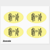 Soprano Saxes Verboden ovaal Sticker (Vel)