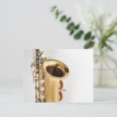 Soprano Saxophone Briefkaart (Staand voorkant)