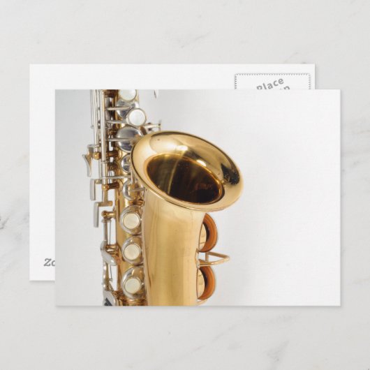 Soprano Saxophone Briefkaart (Voorkant / Achterkant)