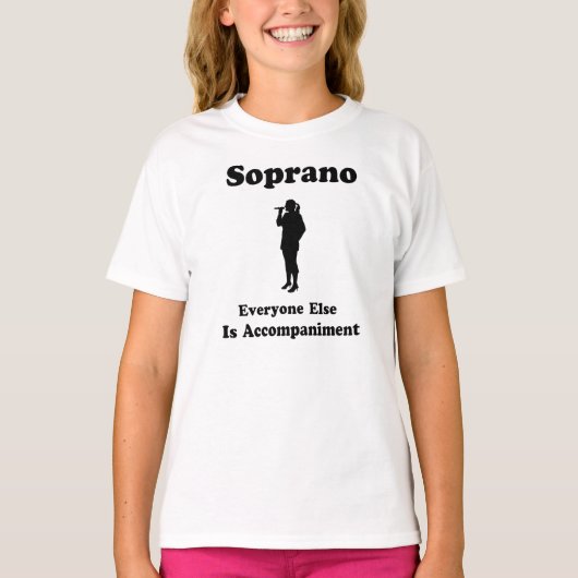Soprano Singer Gift T-shirt (Voorkant)