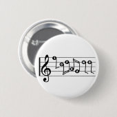 Soprano Singer Musical Button (Voorkant /achterkant)
