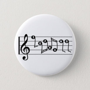 Soprano Singer Musical Button
