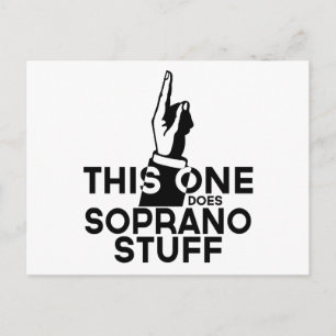 Soprano Stuff - Funny Soprano Music Briefkaart