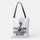 Soprano Stuff - Funny Soprano Music Tote Bag (Achterkant)