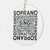 Soprano Typografie Keramisch Ornament (Links)