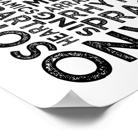 Soprano Typografie Poster (Hoek)