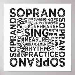 Soprano Typografie Poster