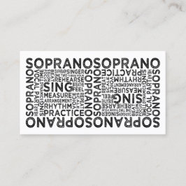 Soprano Typografie Visitekaartje