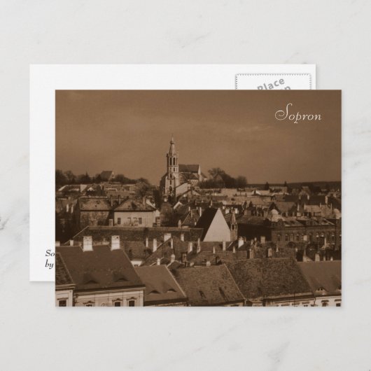 Sopron Briefkaart (Voorkant / Achterkant)