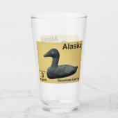 Sopstone Eider - Alaska Postzegel Glas (Achterkant)