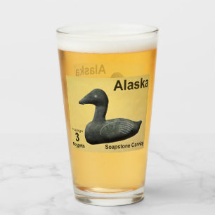 Sopstone Eider - Alaska Postzegel Glas
