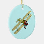 Sopwith Camel Biplane Keramisch Ornament (Rechts)