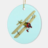 Sopwith Camel Biplane Keramisch Ornament (Links)