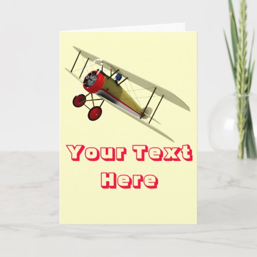 Sopwith Camel en Pilot Kaart (Voorkant)