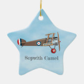 Sopwith Camel Keramisch Ornament (Voorkant)