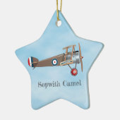 Sopwith Camel Keramisch Ornament (Links)