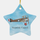 Sopwith Camel Keramisch Ornament (Achterkant)