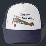 Sopwith Camel-vliegtuig Trucker Pet<br><div class="desc">"Sopwith Camel" Trucker Hat</div>